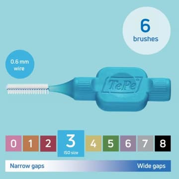 تپه بین دندانی اورجینال آبی-3 (ID Brush Blue 03)