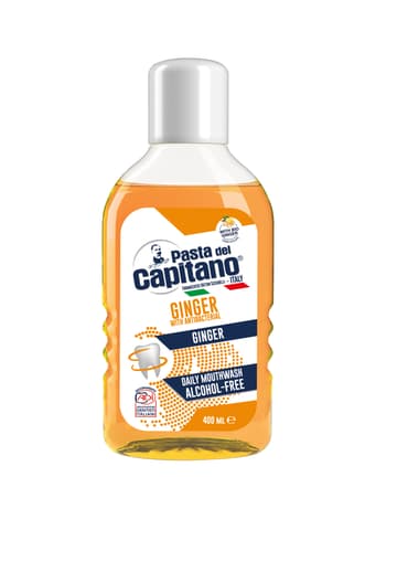 دهانشویه Pasta del Capitano Ginger حجم 400 میل حاوی زنجبیل و فاقد الکل