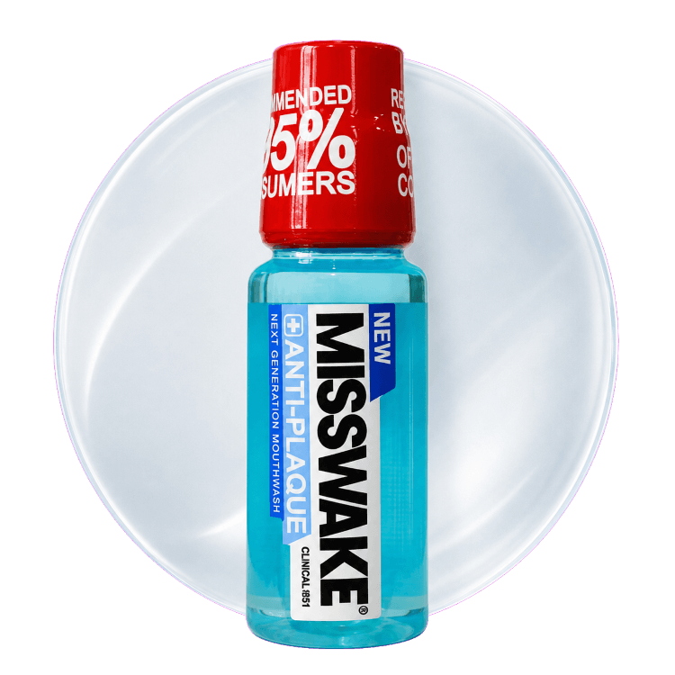 دهانشویه Misswake Anti Plaque حجم 200 میل مناسب کاهش پلاک و تازگی دهان
